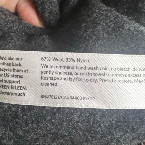 EILEEN FISHER WOOL BLEND‎ MIDI DRESS WITH POCKETS SIZE XS BUT RUNS BIG - Picture 3 of 5